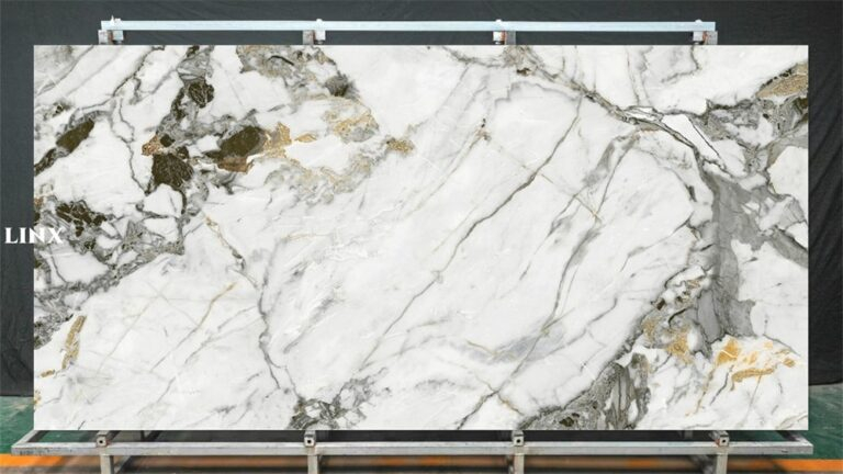 LXG227 Gold Dewdrop Sintered Stone Feature Linx Surfaces