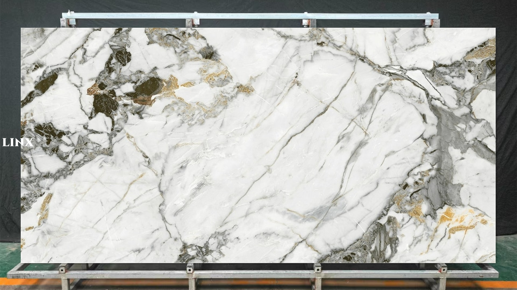 LXG227 Gold Dewdrop Sintered Stone Main Linx Surfaces