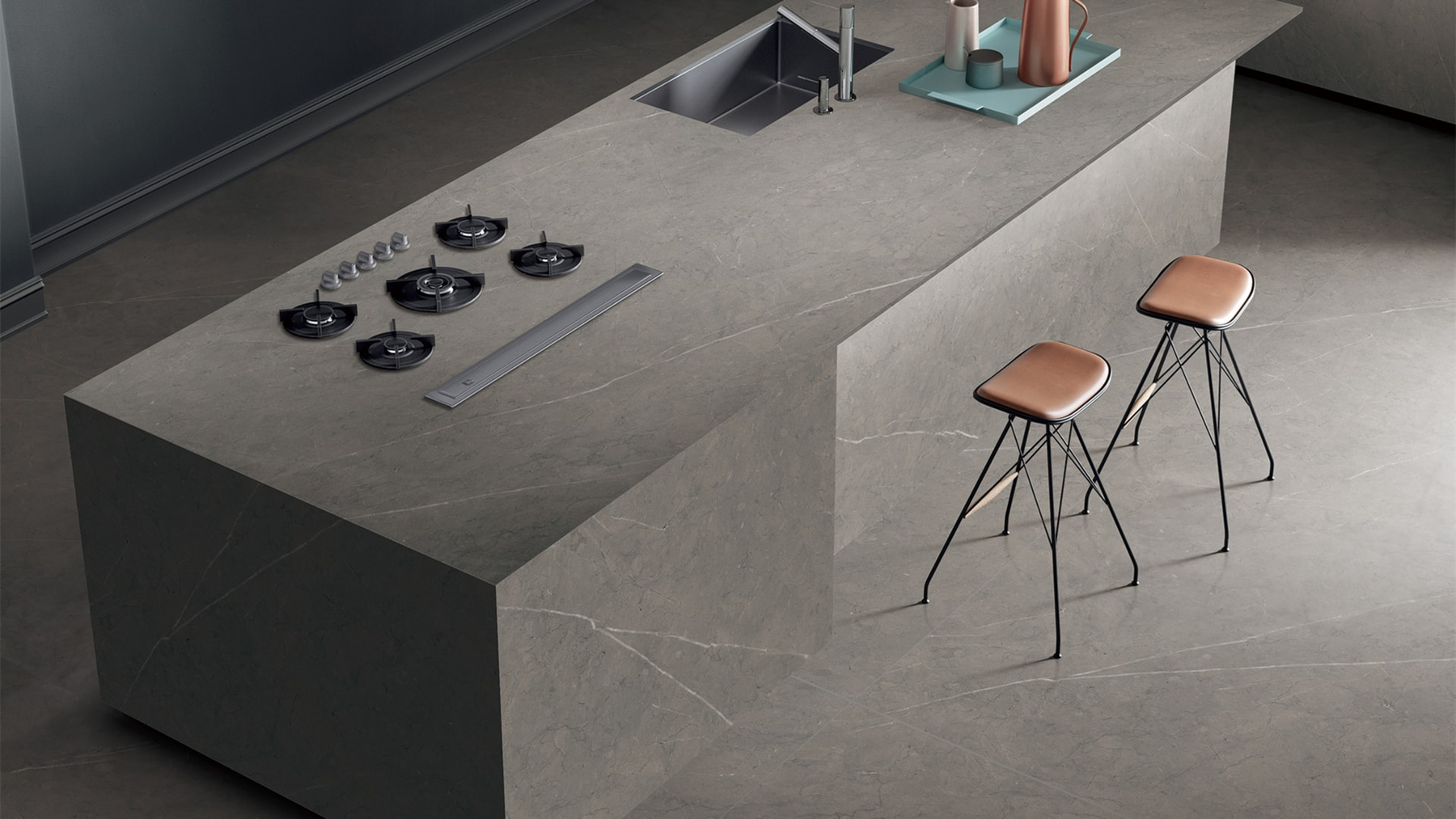 LXG26 Armlight Grey Effect Sintered Stone Linx Surfaces