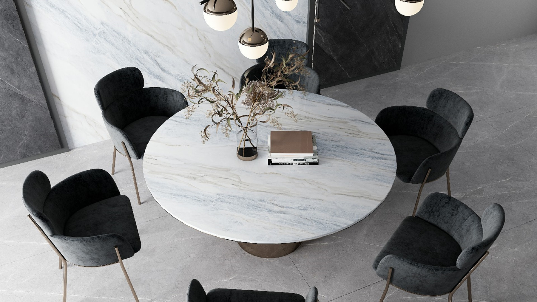 LXG323 Quiet Blue Effect Sintered Stone Linx Surfaces