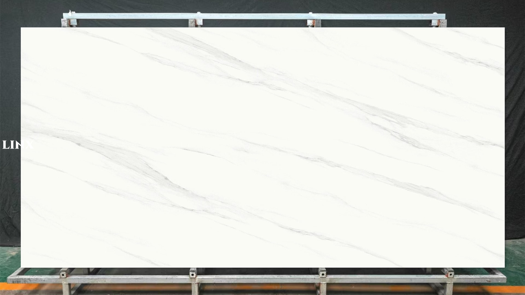 LXG377 Ink White Sintered Stone Main Linx Surfaces