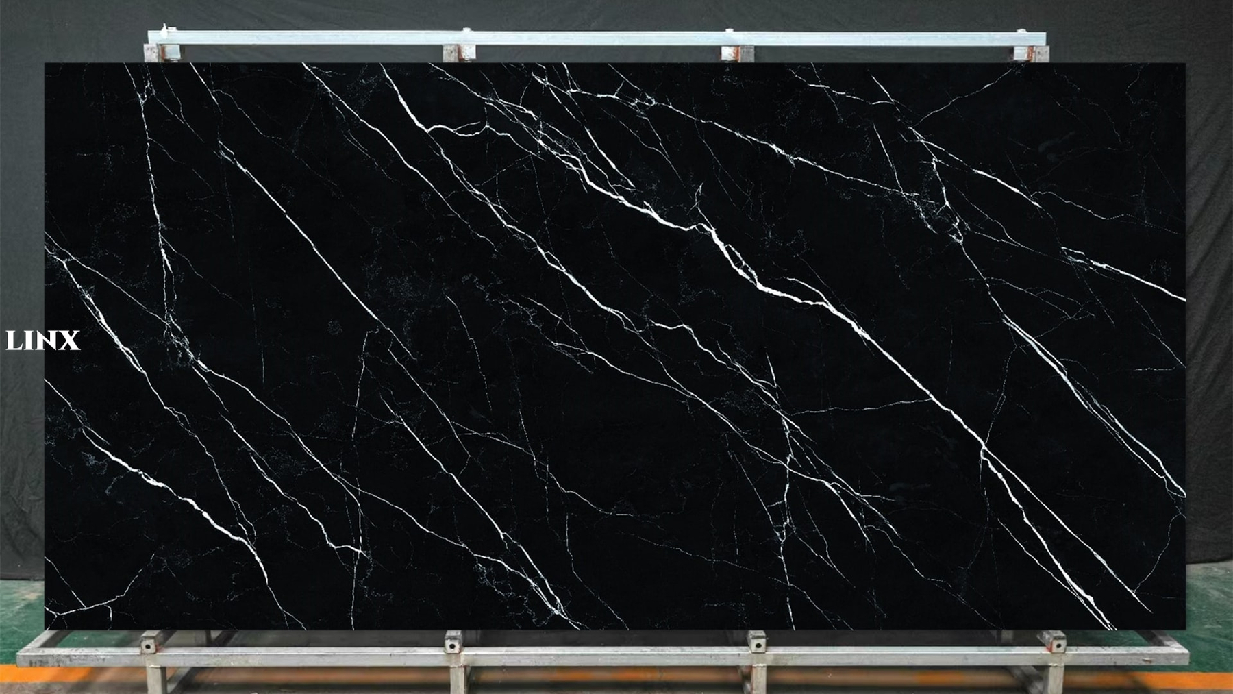 LXG80 Black Marq Sintered Stone Main Linx Surfaces