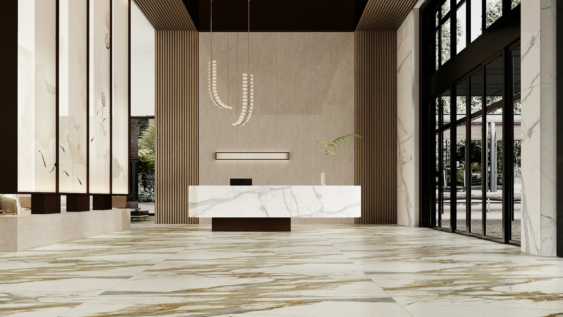 LXG90 Stylish Gold Effect Sintered Stone Linx Surfaces