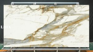 LXG90 Stylish Gold Sintered Stone Feature Linx Surfaces