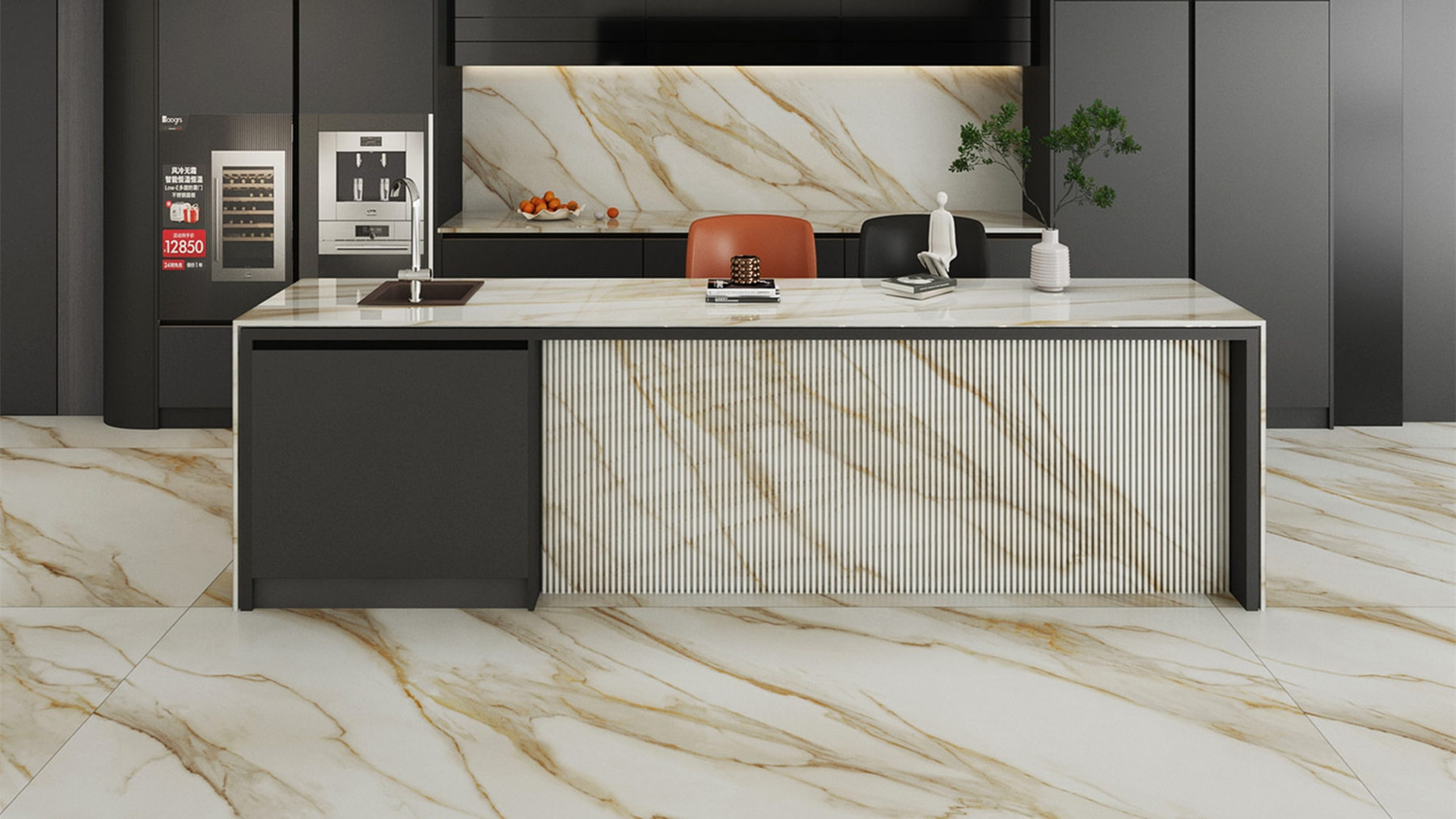 LXG99 Alice King Effect Sintered Stone Linx Surfaces