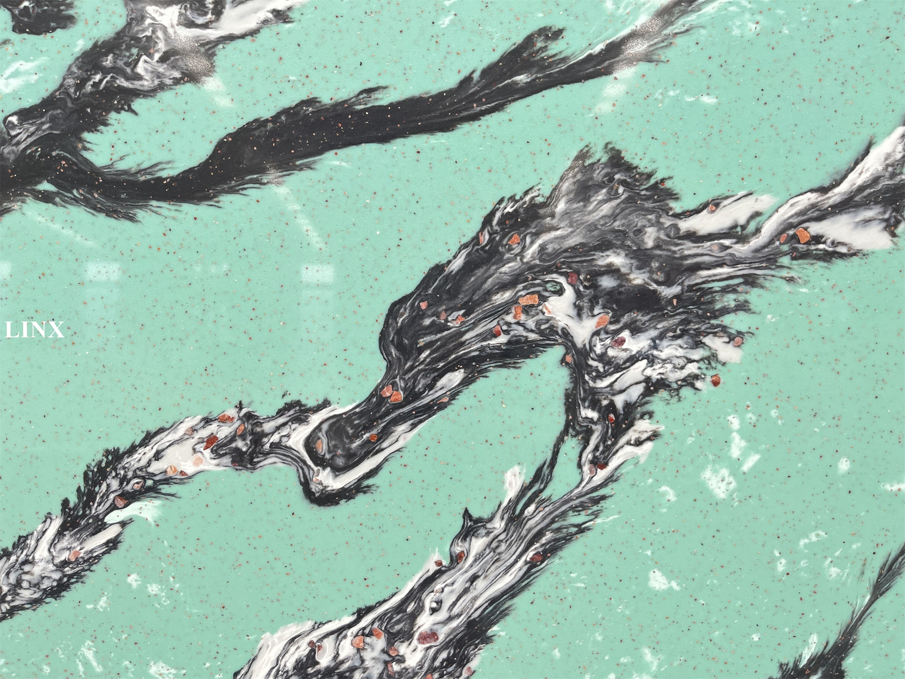 LXM6770 Wide Green Jade Stone Close Up 1 Linx Surfaces