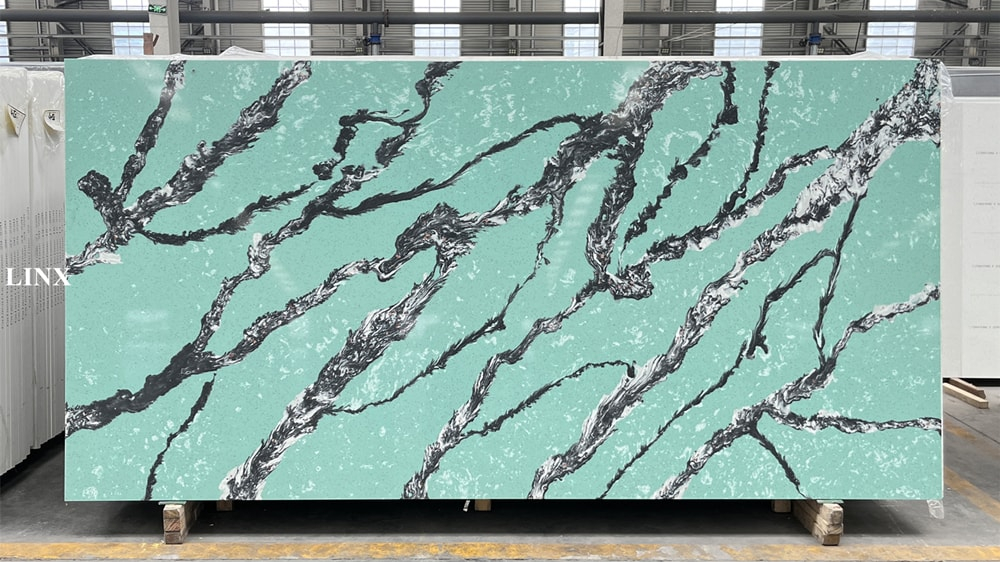 LXM6770 Wide Green Jade Stone Feature Linx Surfaces