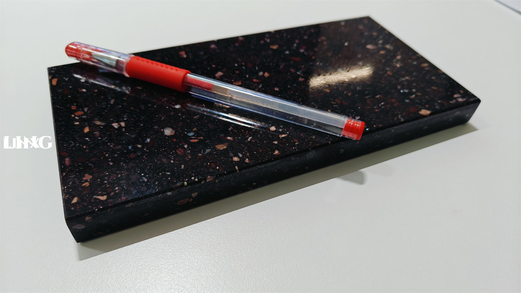 LXM9001 CHOCOLATE IMPRINT JADE STONE SAMPLE- LINX SURFACES