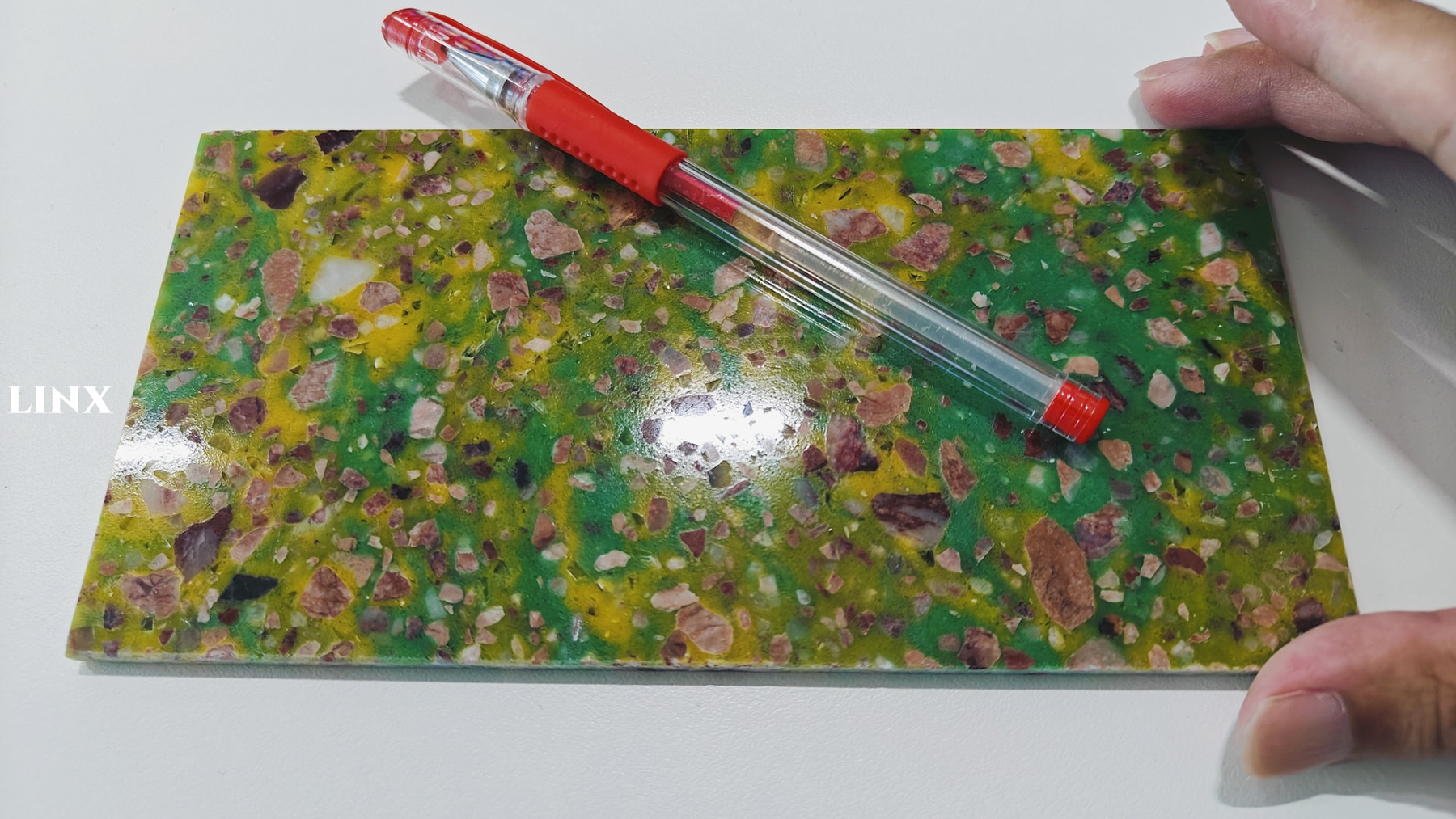 LXM9002 THRIVE GREEN JADE STONE SAMPLE - LINX SURFACES