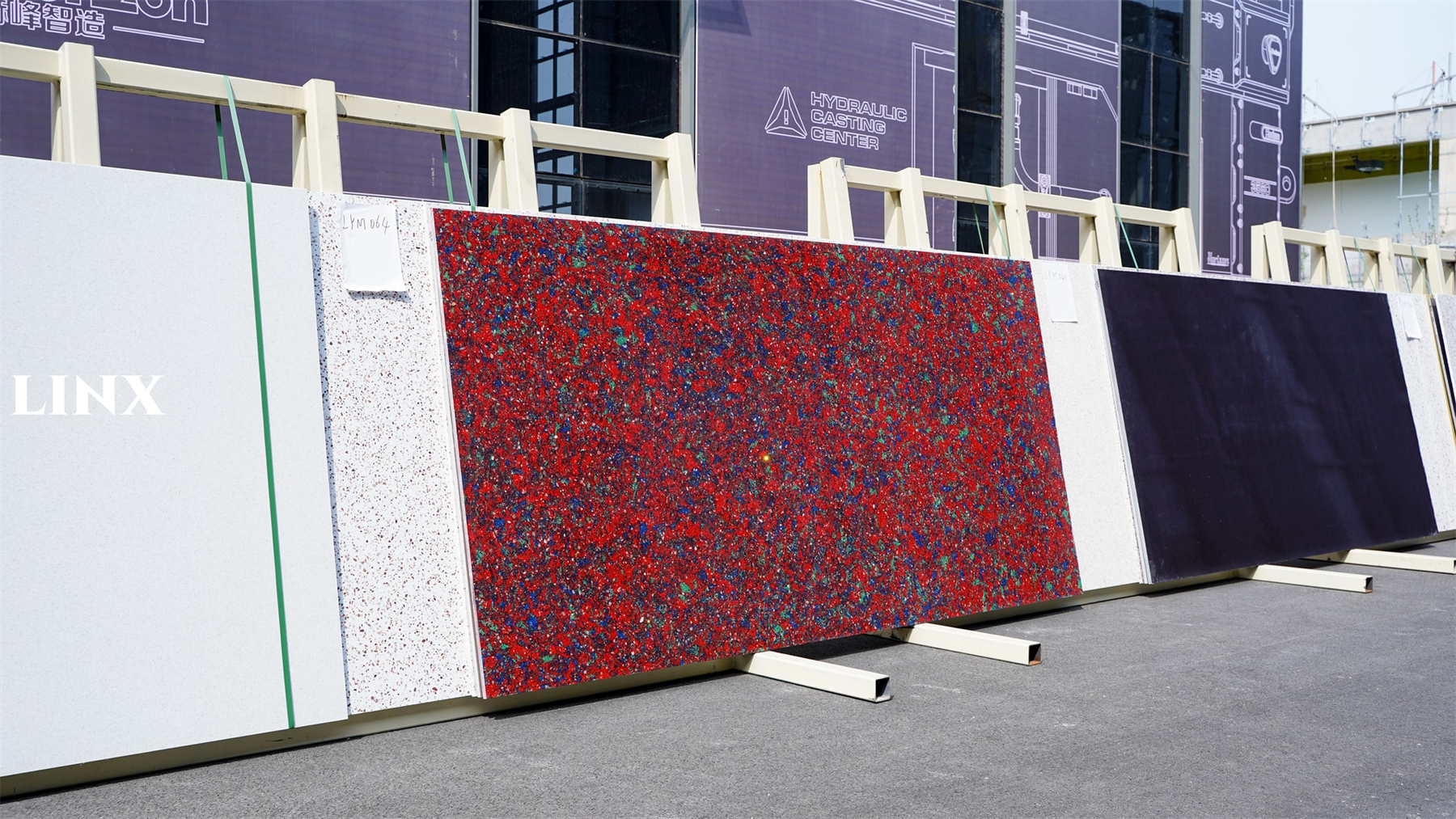 LXM9003 RED BLOSSOM JADE STONE FOR COUNTERTOPS 1 LINX SURFACES