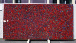 LXM9003 RED BLOSSOM JADE STONE FOR COUNTERTOPS FEATURE LINX SURFACES