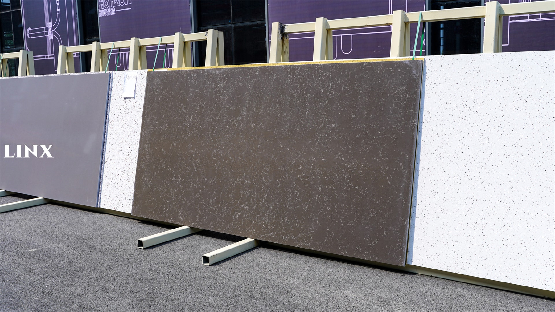 LXM9009 KHAKI CARRARA JADE STONE FOR COUNTERTOPS 2 LINX SURFACES