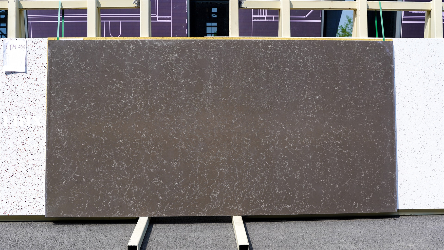 LXM9009 KHAKI CARRARA JADE STONE FOR COUNTERTOPS LINX SURFACES