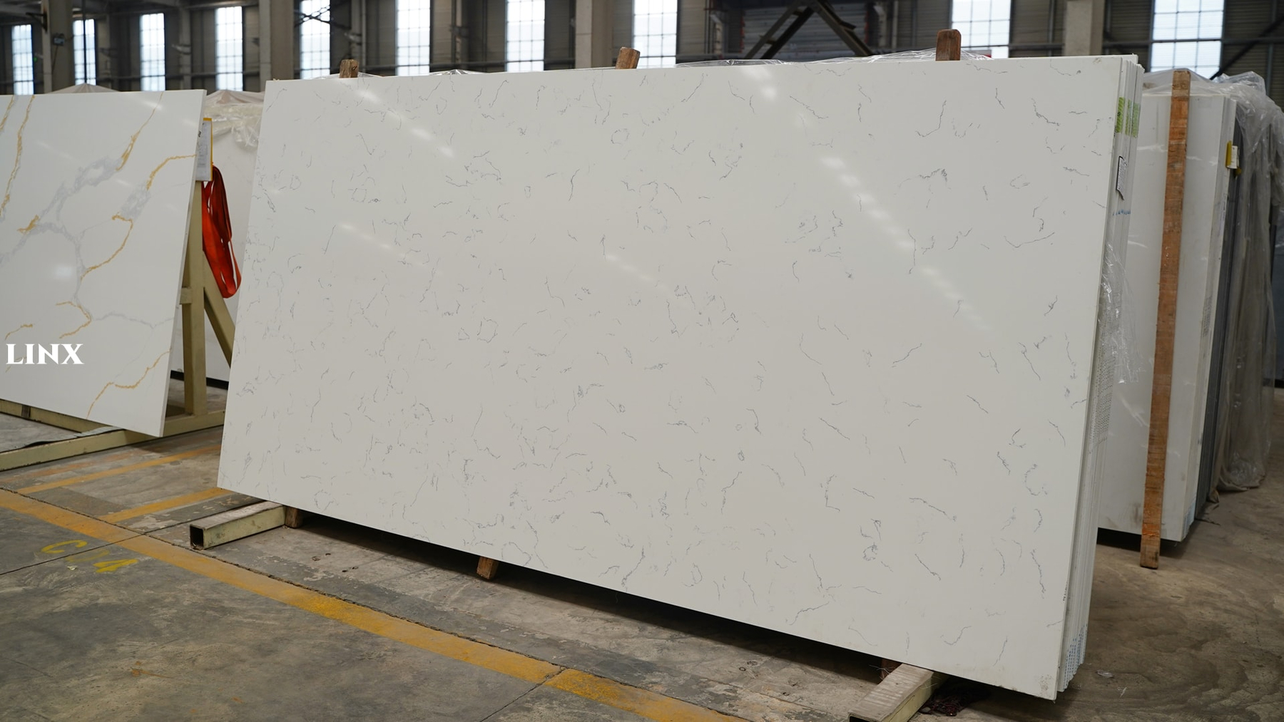 LXMIST CARRARA WHITE QUARTZ STONE 2 LINX SURFACES