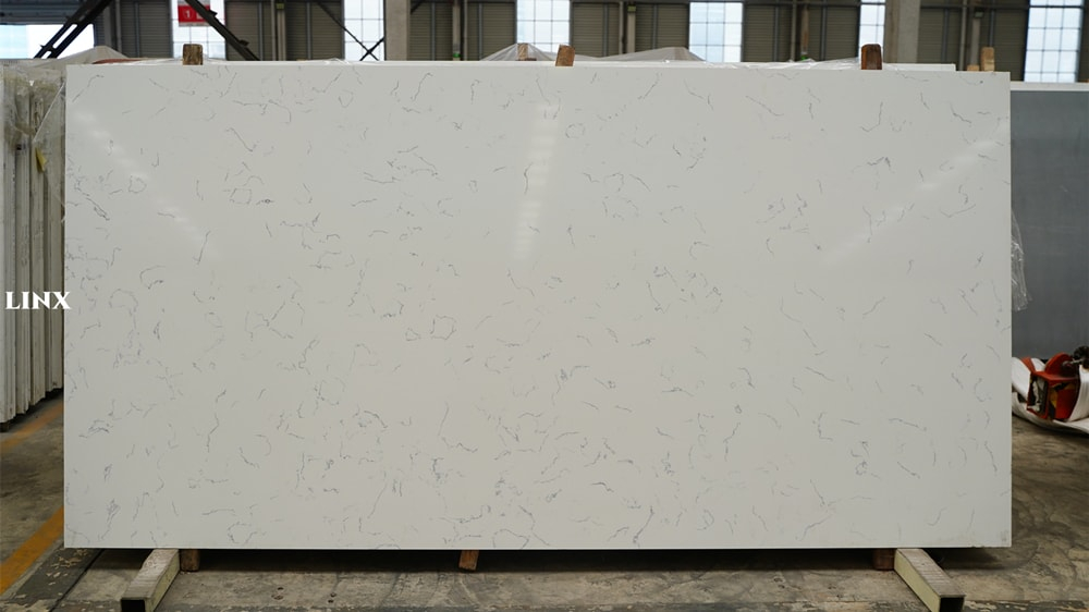 LXMIST CARRARA WHITE QUARTZ STONE FEATURE LINX SURFACES