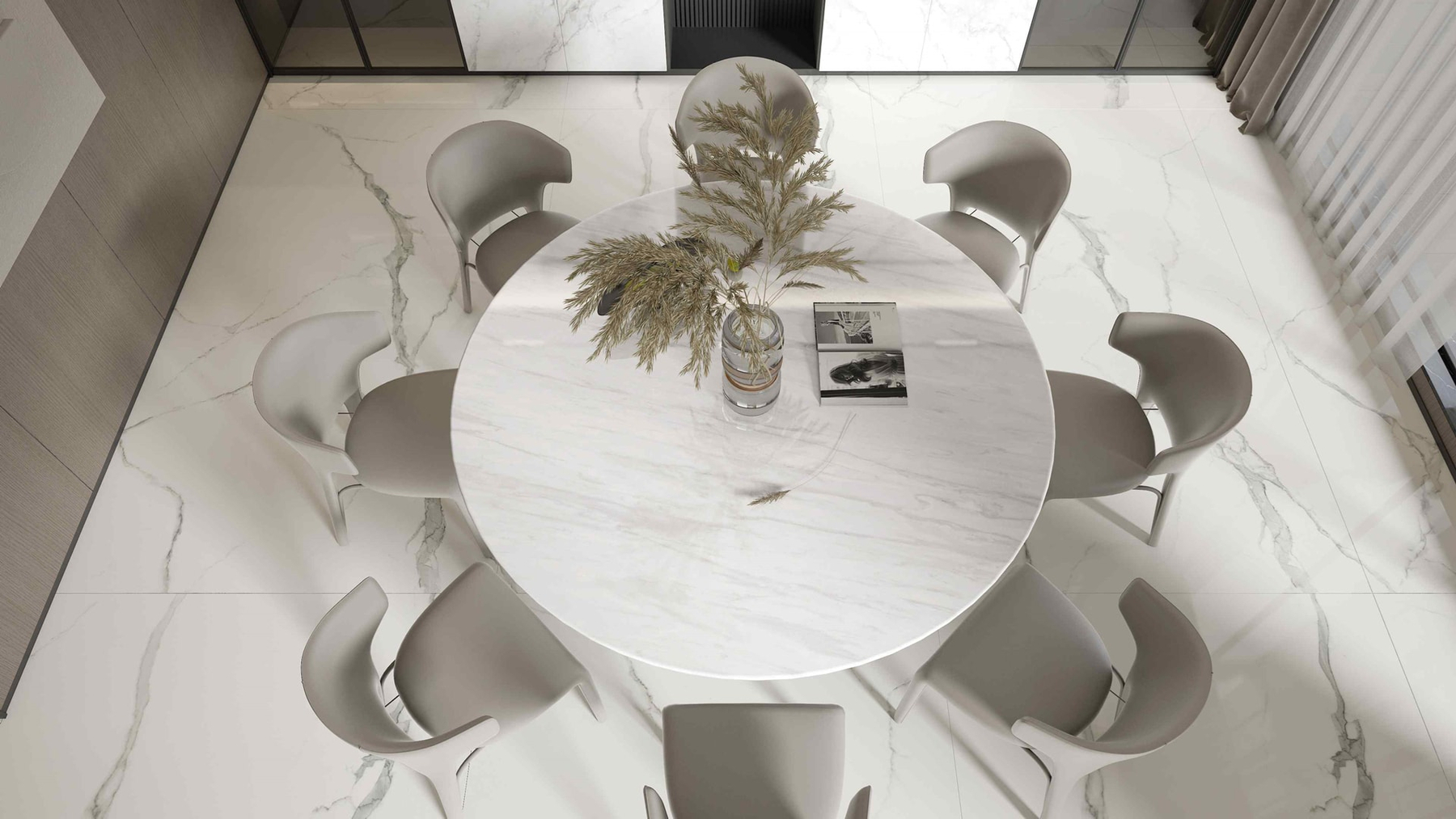 LXN231 Ersce White Effect Sintered Stone Linx Surfaces