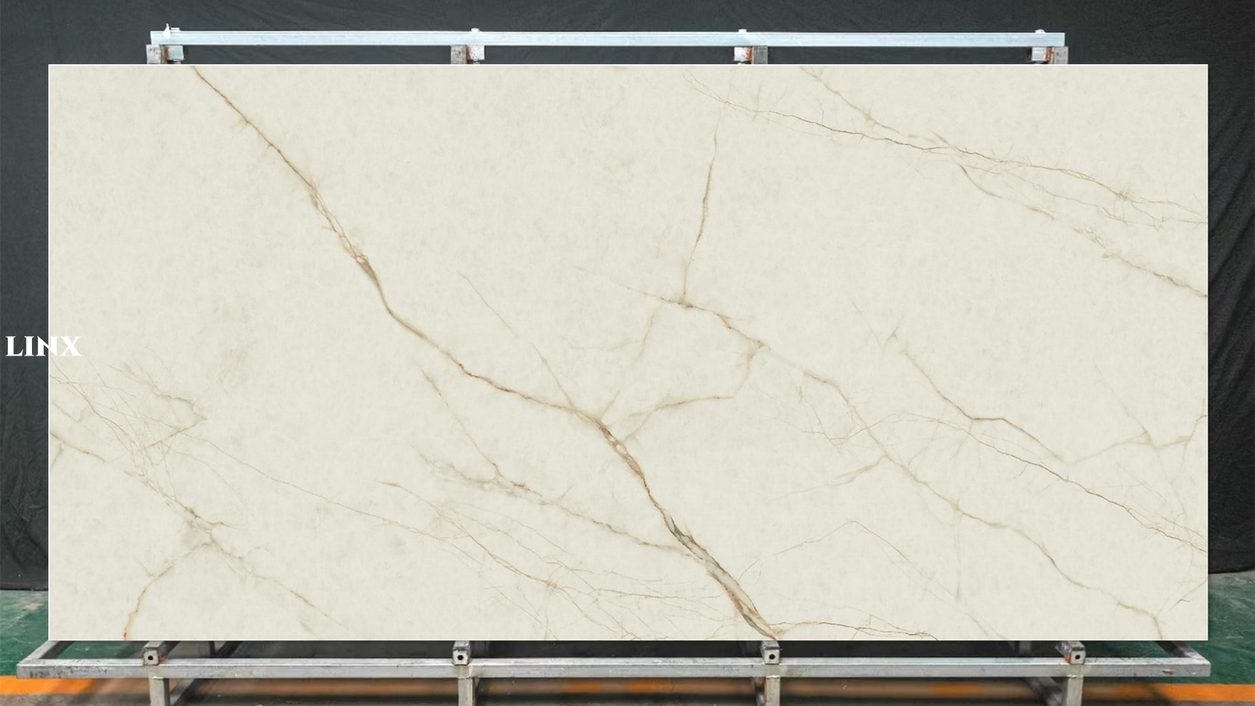 LXN89 Gold Silk Sintered Stone Main Linx Surfaces