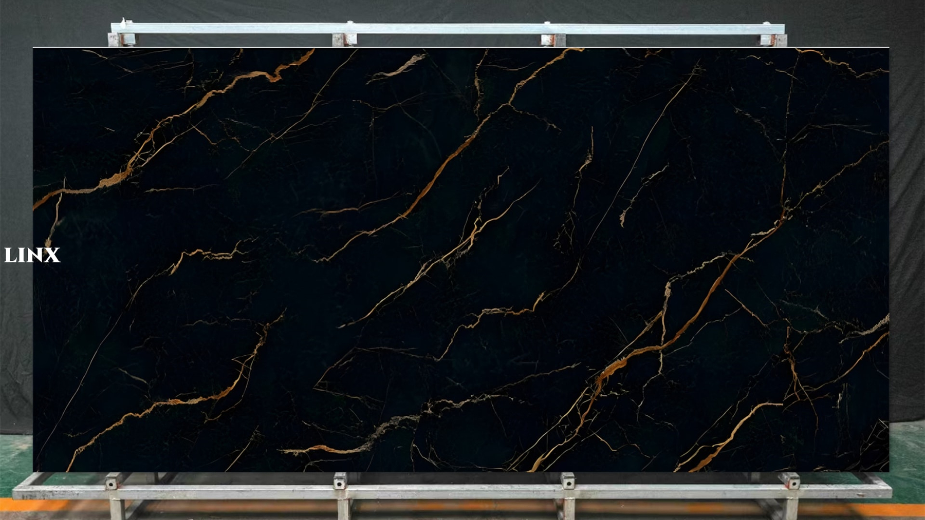 LXX138 Nero Gold Sintered Stone Main Linx Surfaces