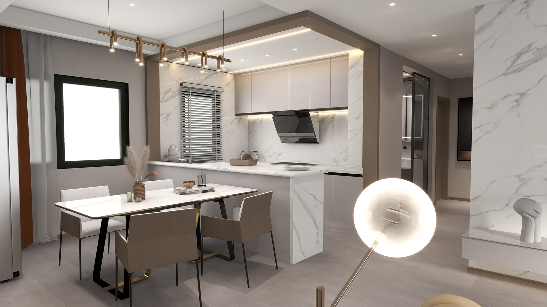 LXX56 Snow Mountain Effect Sintered Stone Linx Surfaces