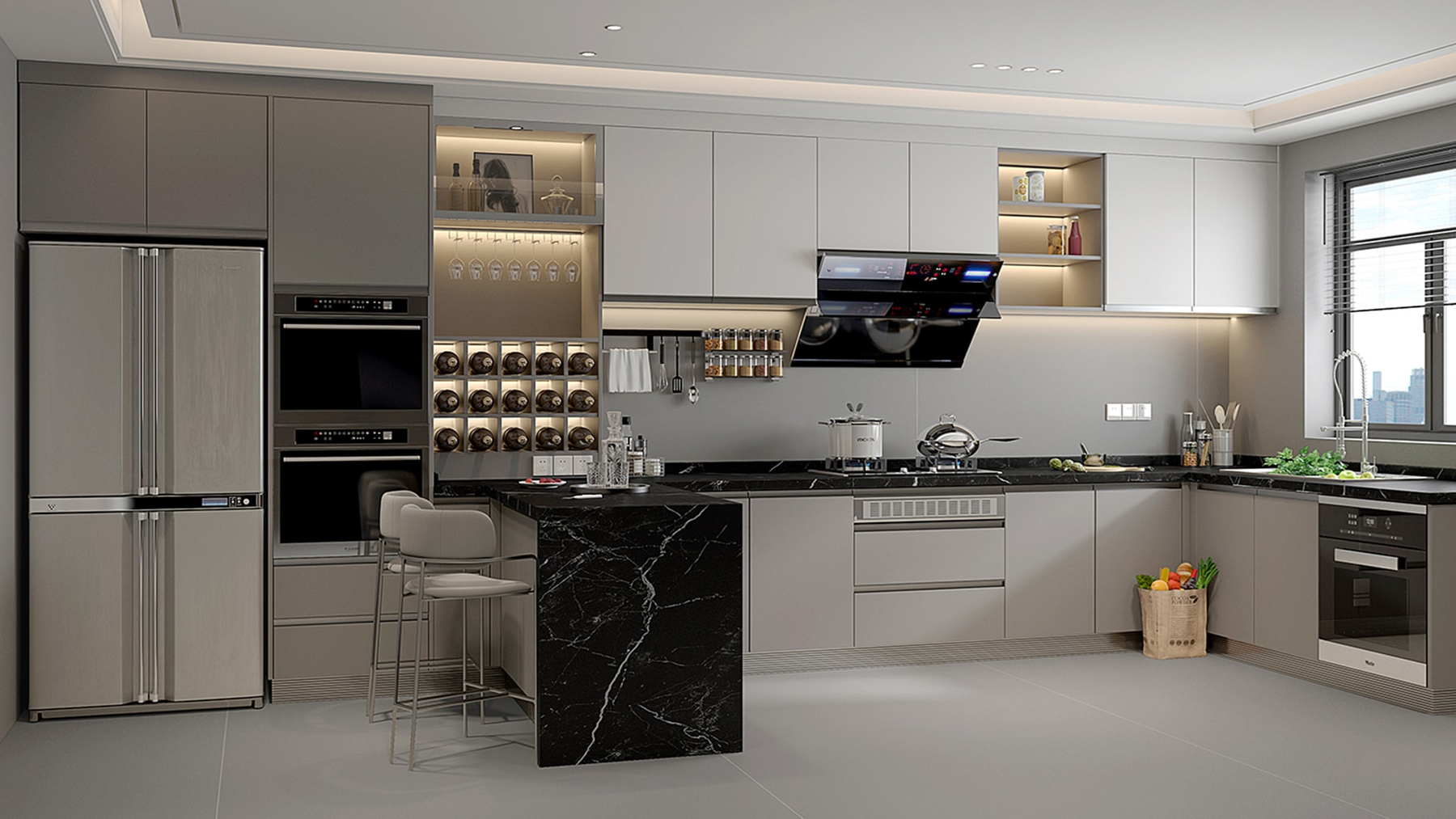 LXX76 Pure Grey Effect Sintered Stone Linx Surfaces