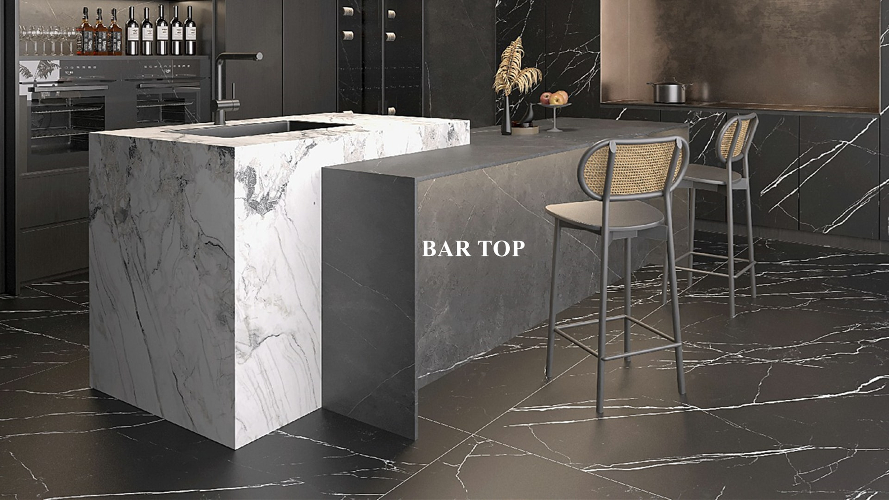 LXX79 Spanish Grey Effect Sintered Stone Linx Surfaces
