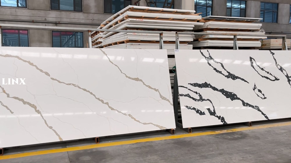 QUARTZ STONE SURFACE CALACATTA DISPLAY LINX SURFACES
