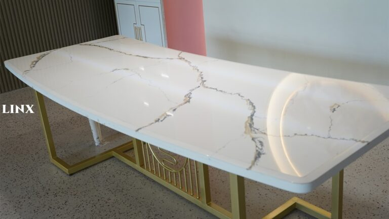 LX8044 CALACATTA WHITE QUARTZ STONE - LINX SURFACES