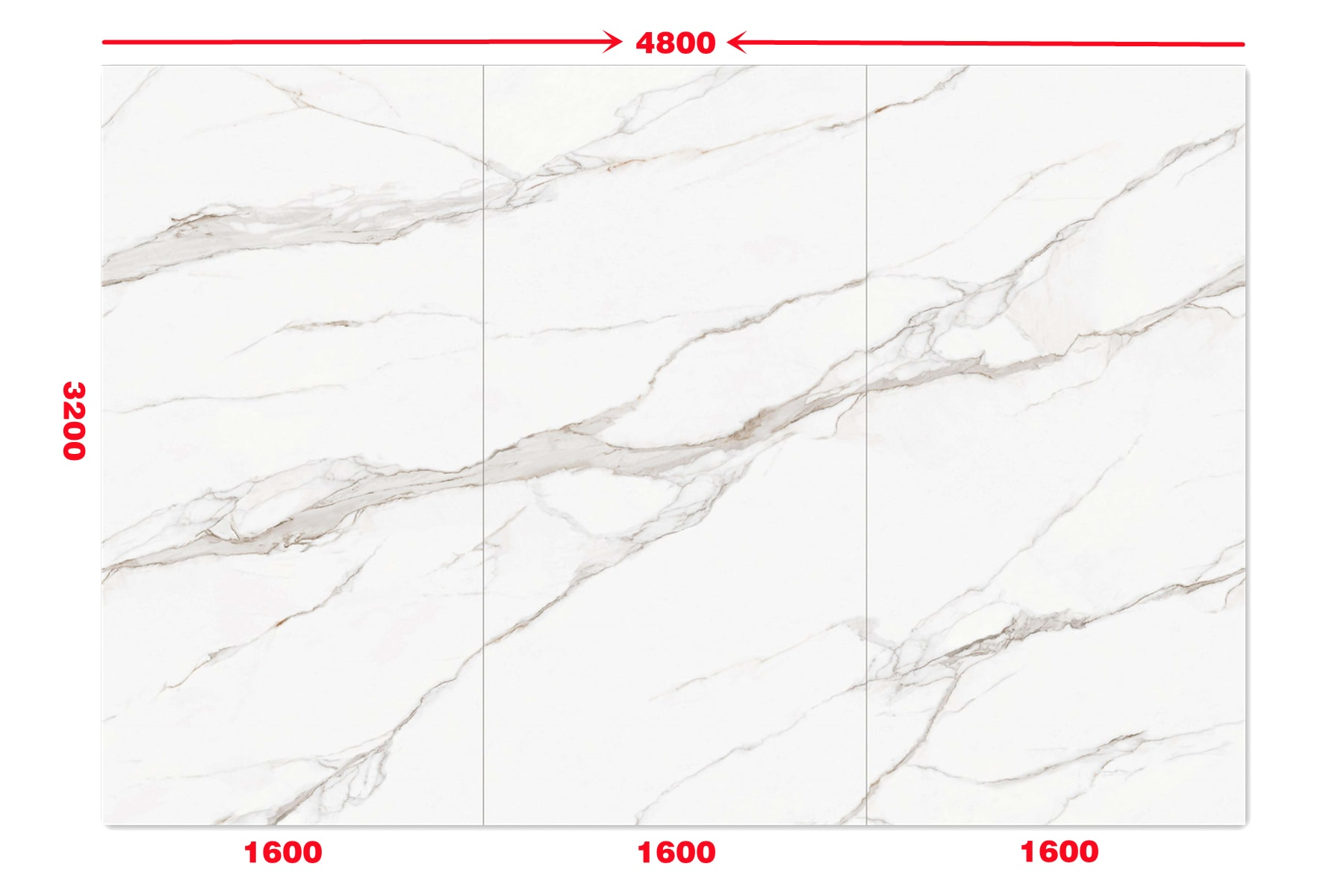 Three Slabs Continues Veins Linx Sintered