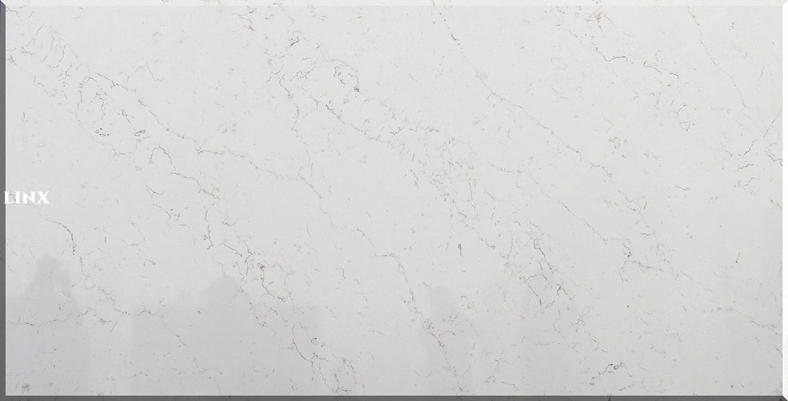 LX1018 CALACATTA WHITE QUARTZ STONE 5 LINX SURFACES