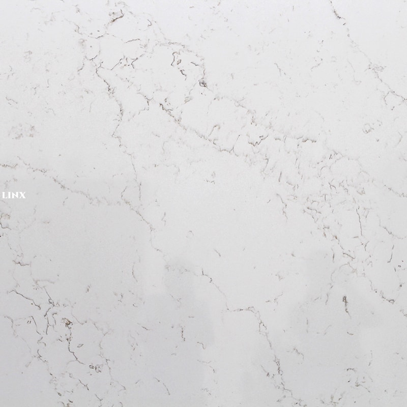 LX1018 CALACATTA WHITE QUARTZ STONE CLOSE UP 4 LINX SURFACES