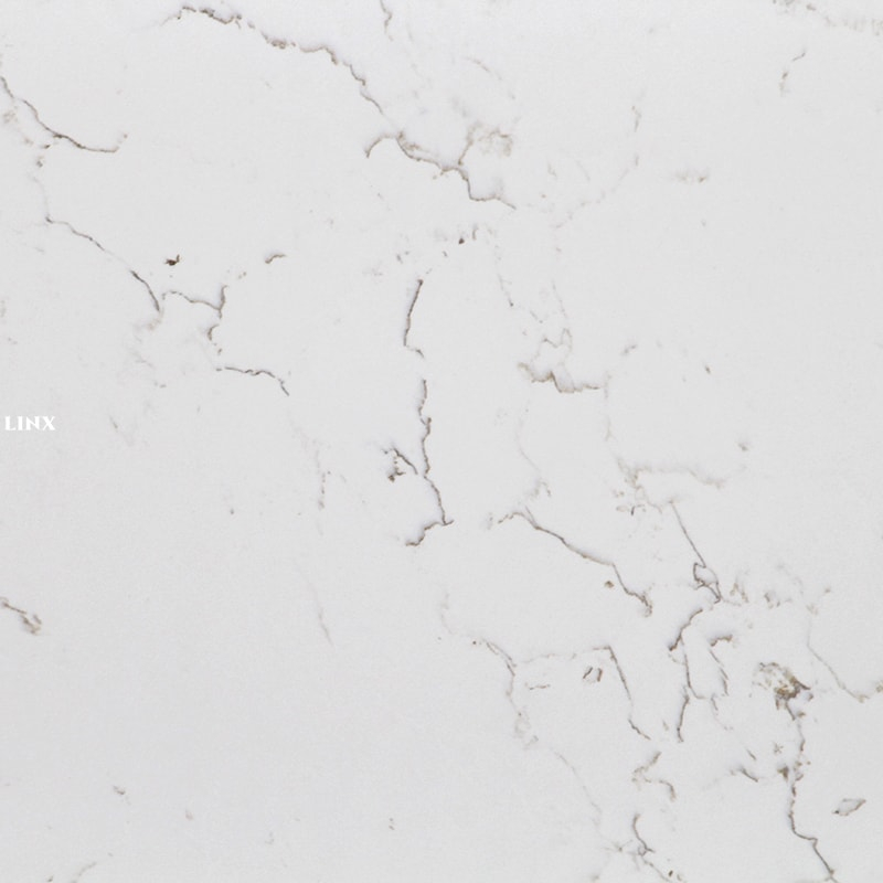LX1018 CALACATTA WHITE QUARTZ STONE CLOSE UP 5 LINX SURFACES