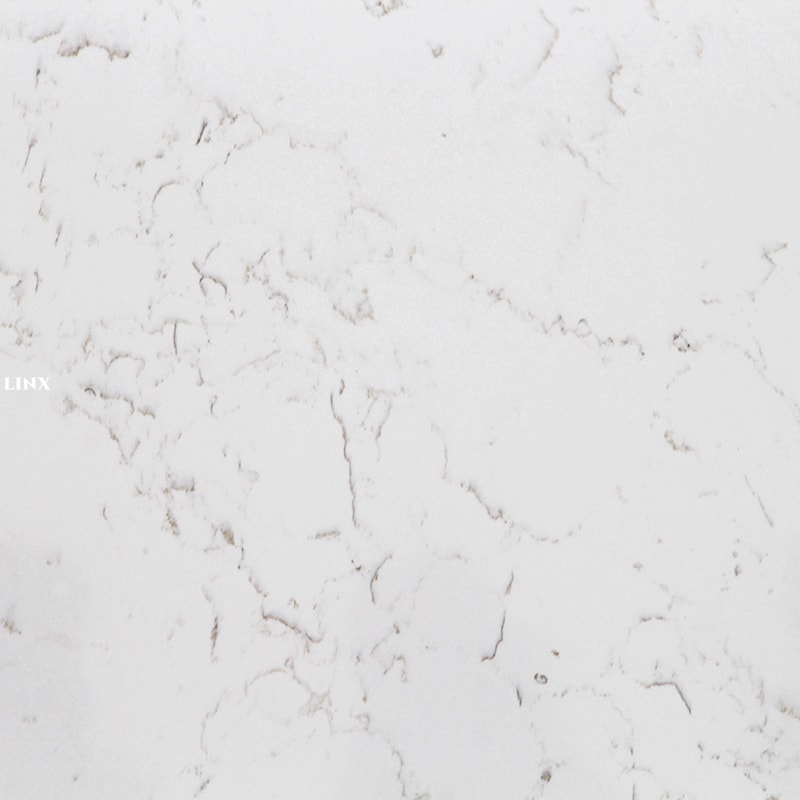 LX1018 CALACATTA WHITE QUARTZ STONE CLOSE UP 6 LINX SURFACES