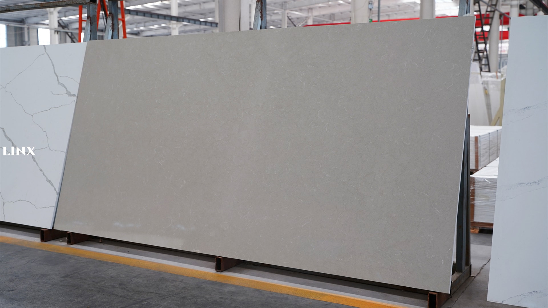 LX103 CARRARA GREY QUARTZ STONE 3 LINX SURFACES