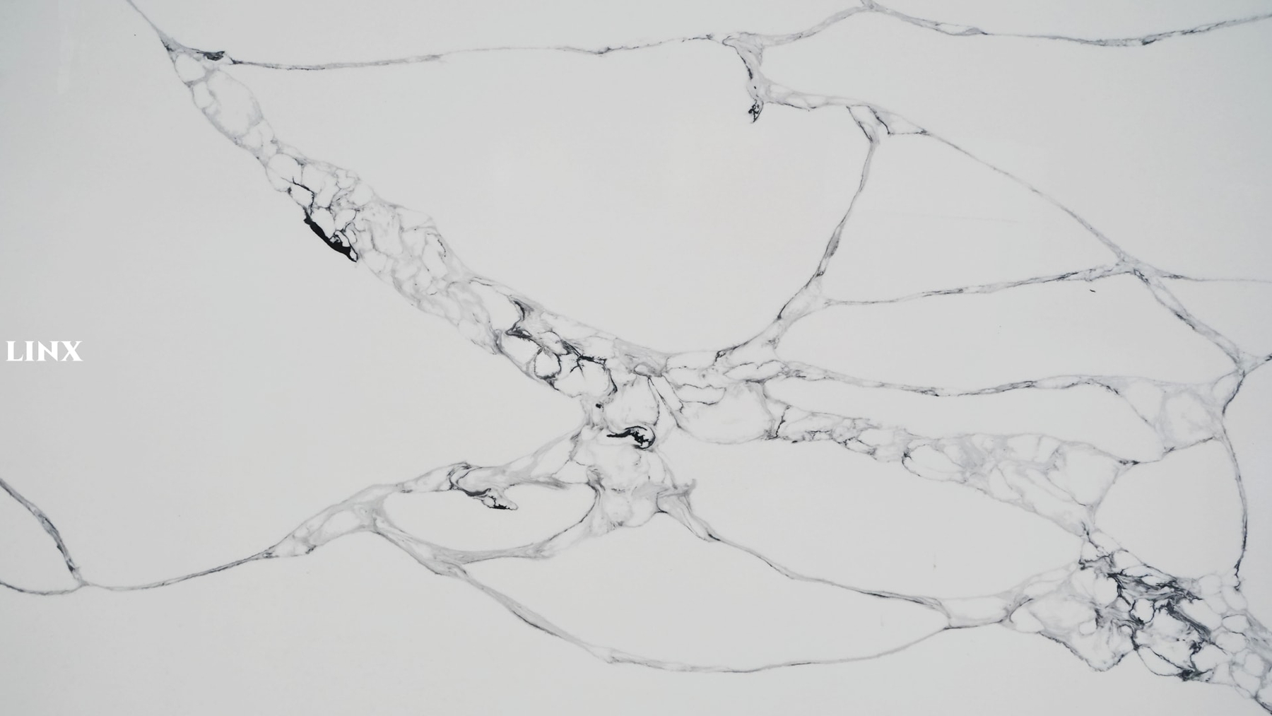 LX1126 CALACATTA WHITE QUARTZ STONE CLOSE UP 2 LINX SURFACES