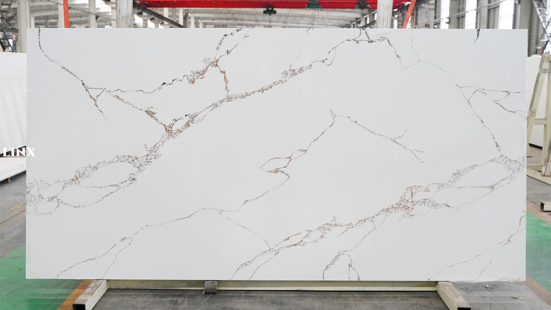 LX1127 CALACATTA WHITE QUARTZ STONE LINX SURFACES