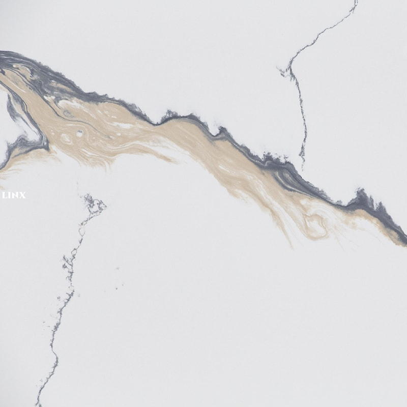 LX4023 CALACATTA GOLD QUARTZ STONE 15 LINX SURFACES