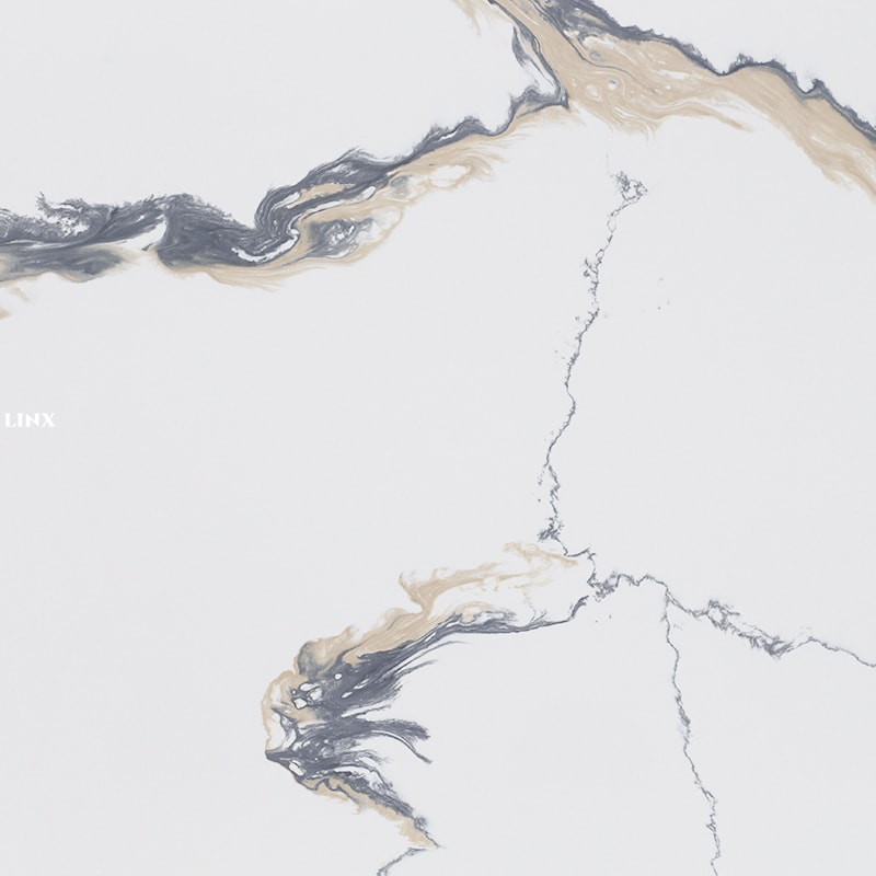 LX4023 CALACATTA GOLD QUARTZ STONE 17 LINX SURFACES