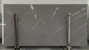 LX4048 CALACATTA GREY QUARTZ STONE FEATURE LINX SURFACES