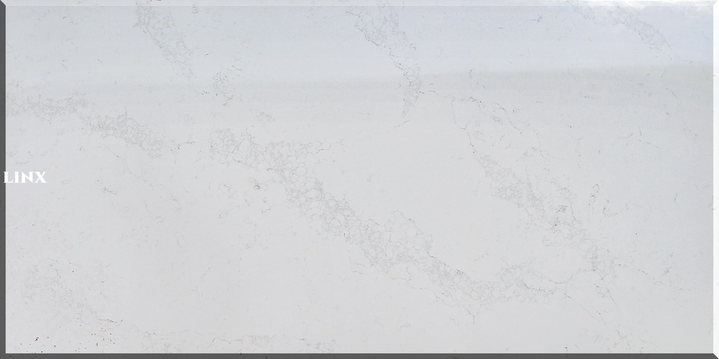 LX5031 CALACATTA WHITE QUARTZ STONE 3 LINX SURFACES