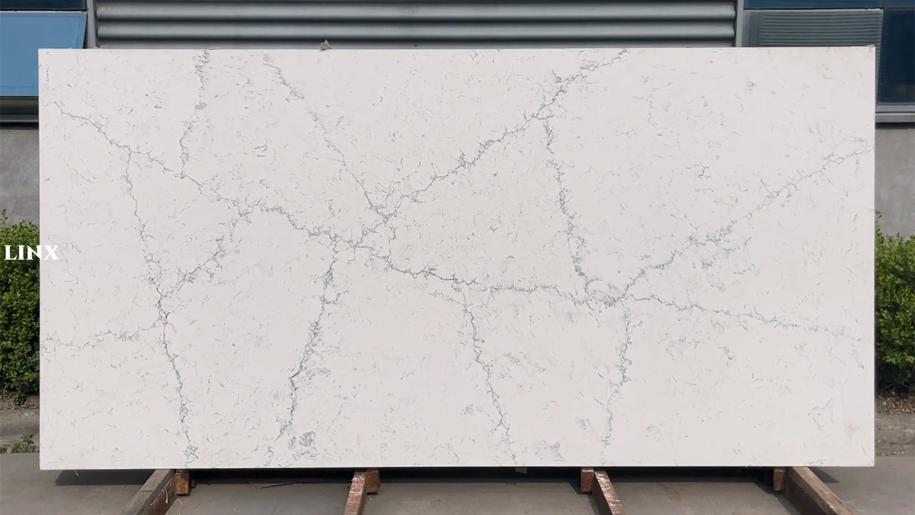 LX5143 CALACATTA WHITE QUARTZ STONE LINX SURFACES