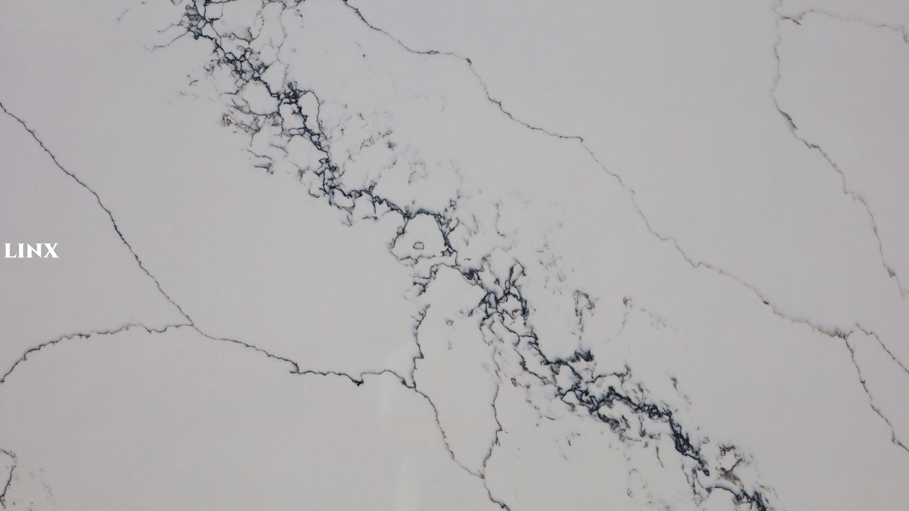 LX6069 CALACATTA WHITE QUARTZ STONE 6 LINX SURFACES