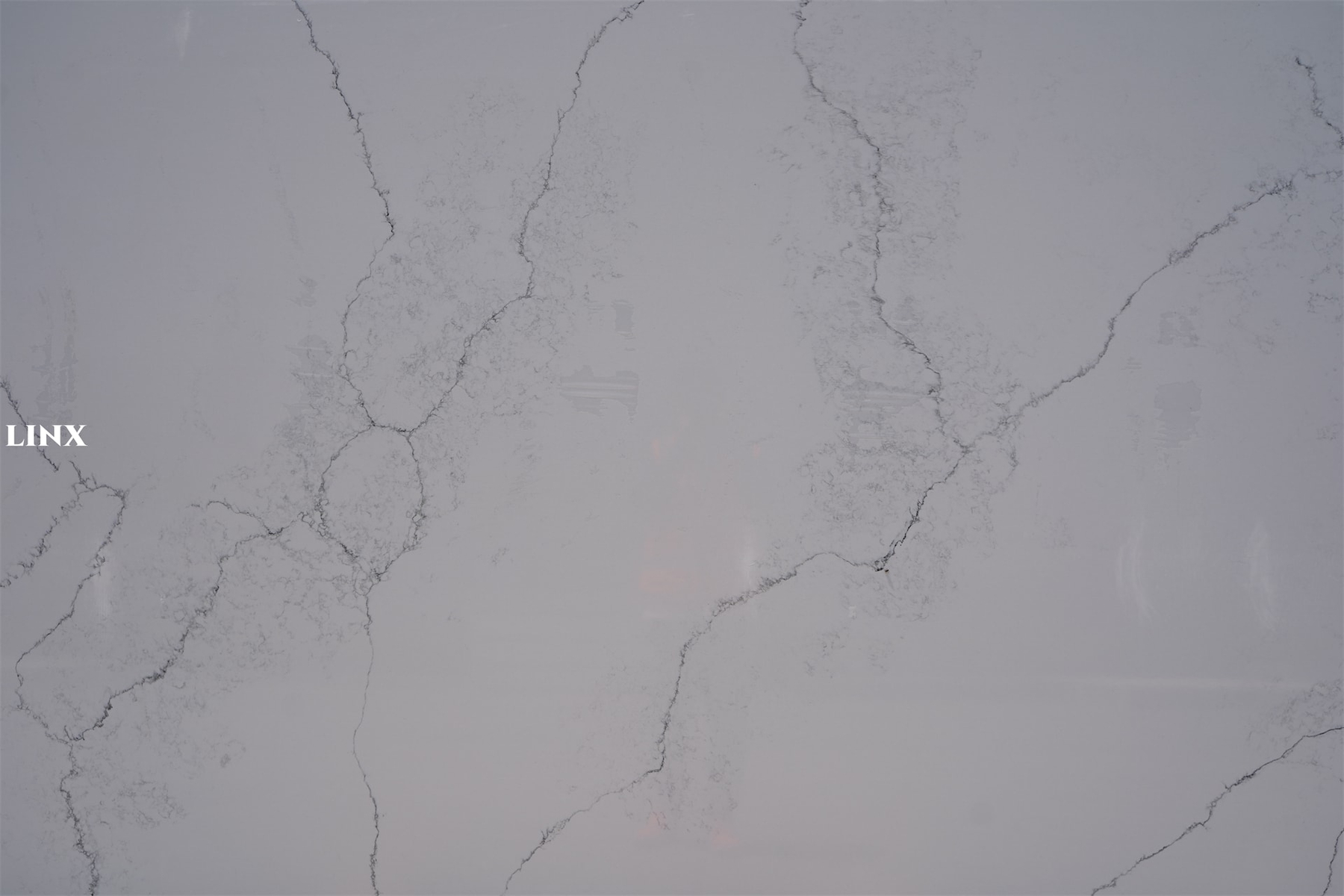 LX6083 CALACATTA WHITE QUARTZ STONE 6 LINX SURFACES