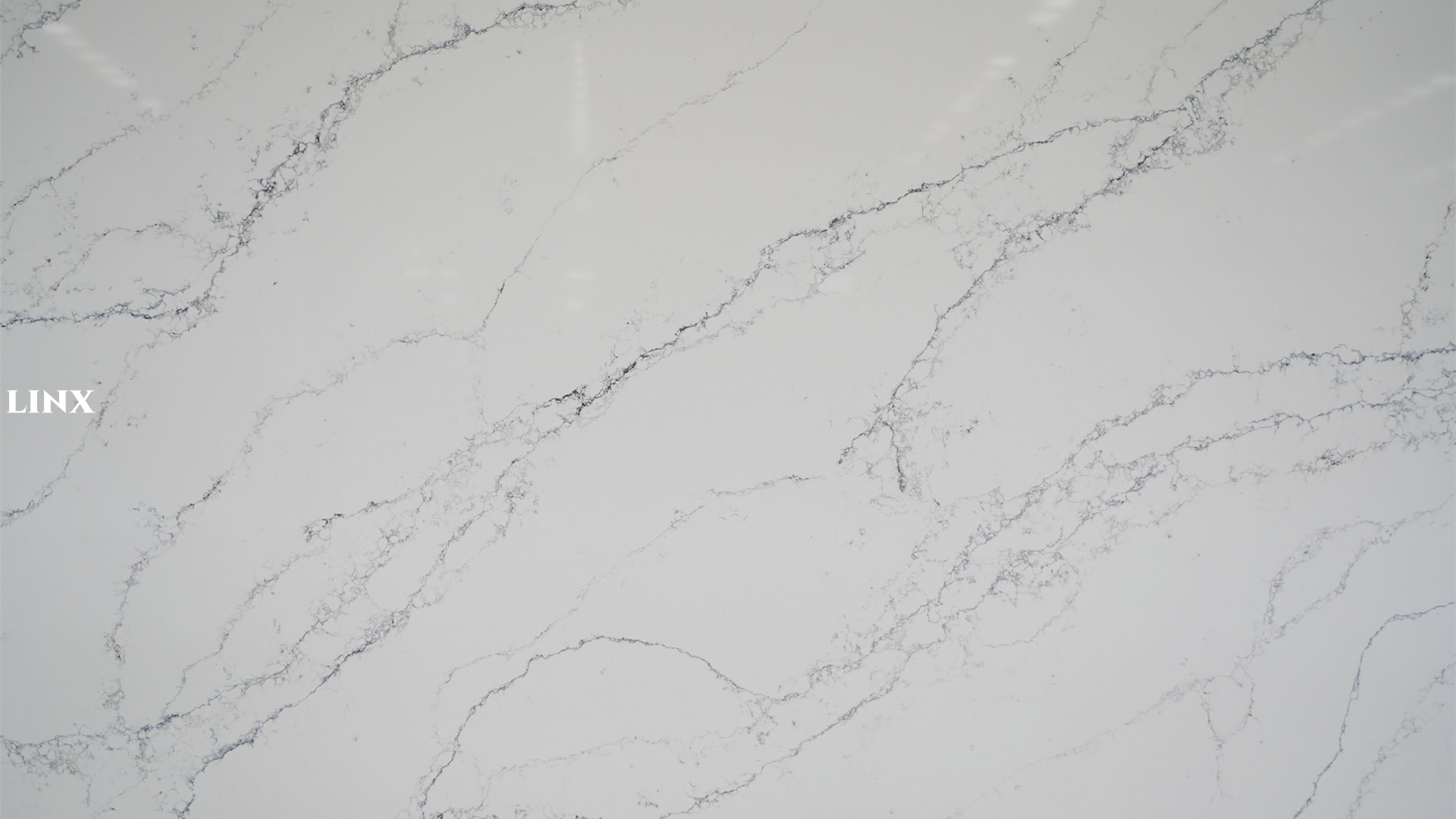 LX6099 CALACATTA WHITE QUARTZ STONE 1 LINX SURFACES