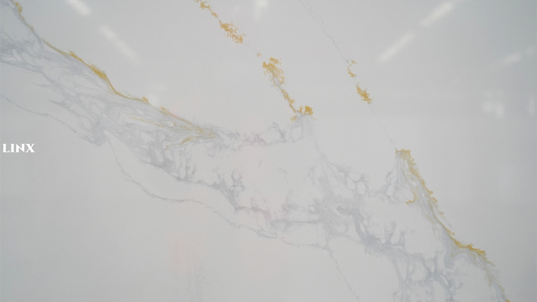 LX6123 CALACATTA GOLD QUARTZ STONE DETAIL 4 LINX SURFACES