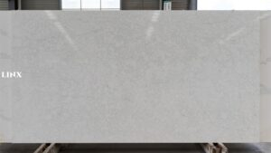 LX6602 CALACATTA WHITE QUARTZ STONE FEATURE LINX SURFACES