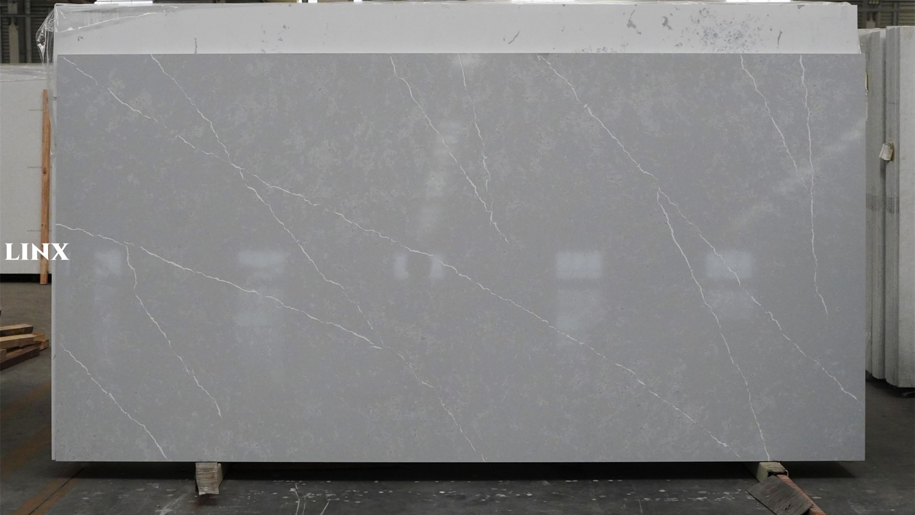 LX6864 CALACATTA GREY QUARTZ STONE LINX SURFACES