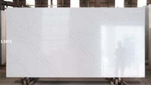 LX7211 CALACATTA GOLD QUARTZ STONE FEATURE LINX SURFACES