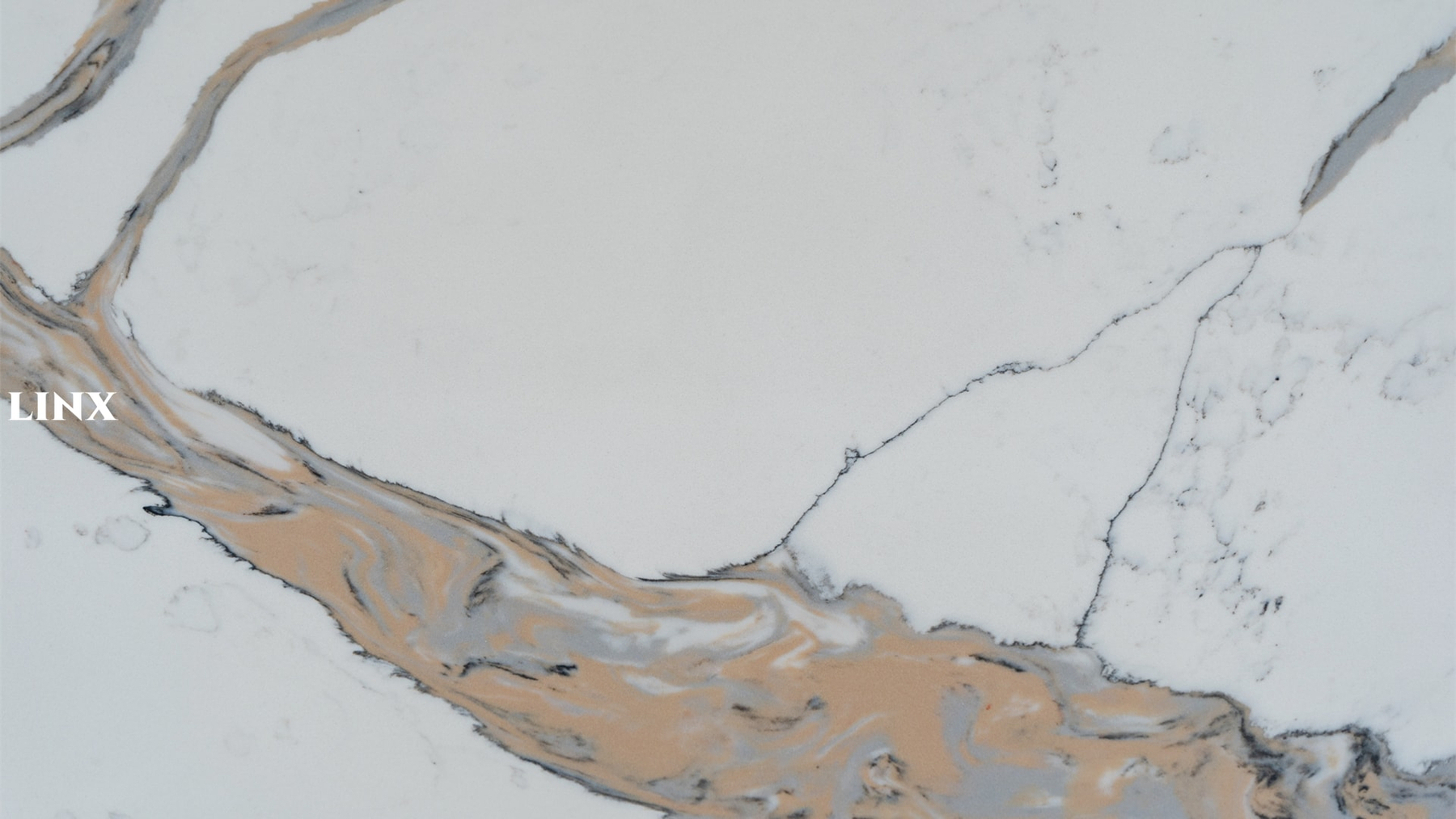 LX7248 CALACATTA GOLD QUARTZ STONE DETAIL 1 LINX SURFACES