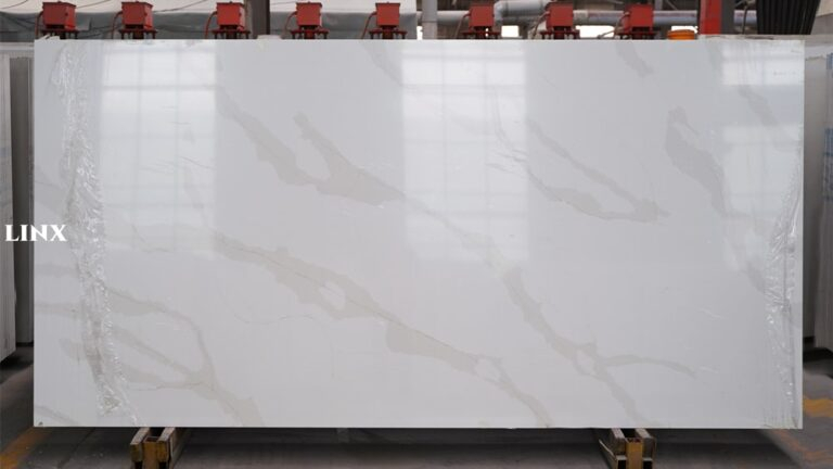 LX7335 CALACATTA GOLD QUARTZ STONE FEATURE LINX SURFACES