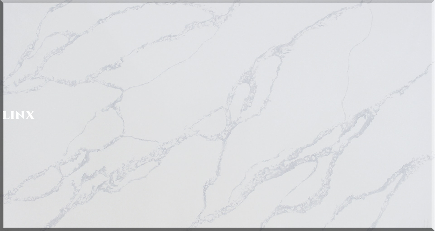 LX8008 CALACATTA WHITE QUARTZ STONE 11 LINX SURFACES
